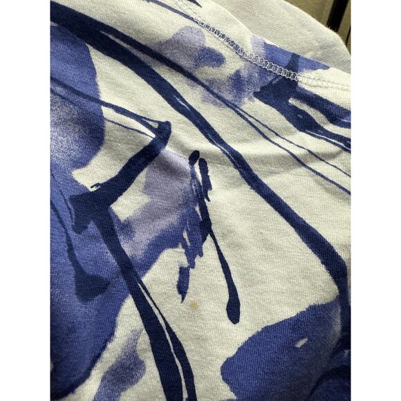 Chico's Weekends Top Sz 0 Small‎ Purple White Long Sleeve Stretch Knit Women's - Picture 4 of 7